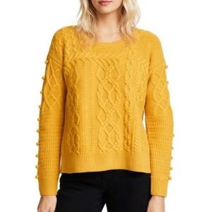Madewell Open Side Bobble Pullover Sweater in Mystic Yellow